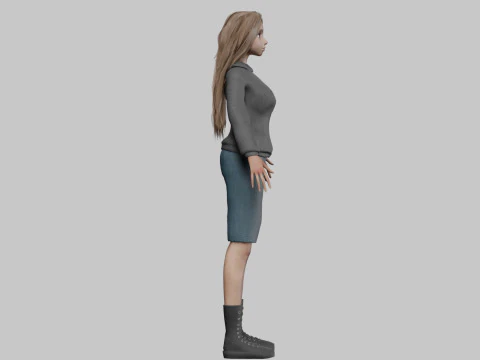 Basic Beautiful woman V36399 3D Model