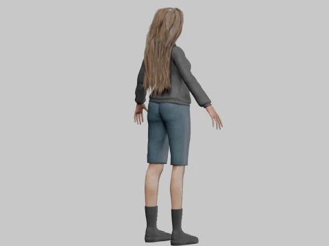 Basic Beautiful woman V36399 3D Model