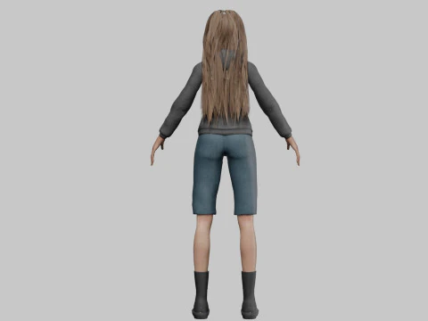 Basic Beautiful woman V36399 3D Model