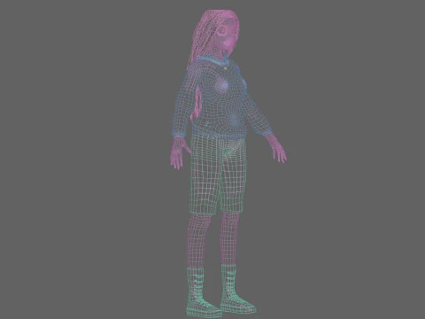 Basic Beautiful woman V36399 3D Model