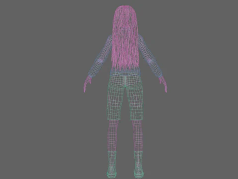 Basic Beautiful woman V36399 3D Model