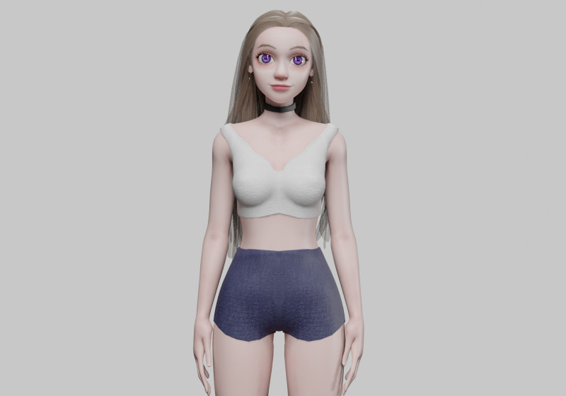 Basic classic woman V33993 Modelo 3D .c4d .max .obj .3ds .fbx .stl .blend 