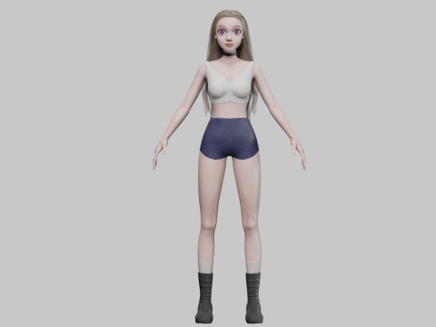 Basic classic woman V33993 Modelo 3D