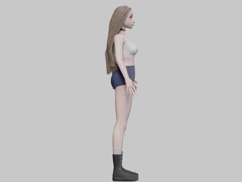 Basic classic woman V33993 3D Model
