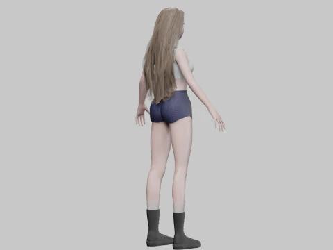 Basic classic woman V33993 3D Model