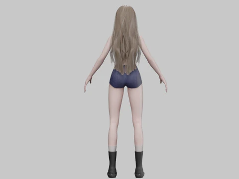 Basic classic woman V33993 3D Model