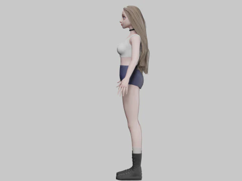 Basic classic woman V33993 3D Model