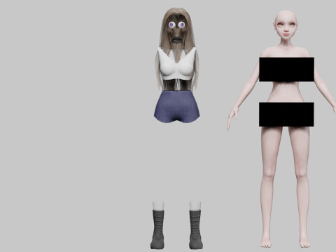 Basic classic woman V33993 Modelo 3D