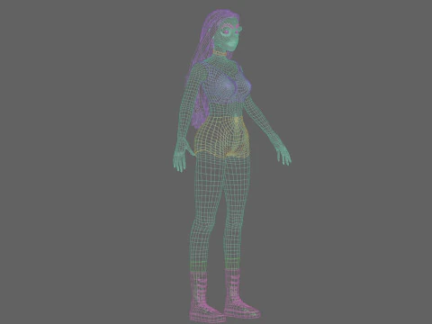 Basic classic woman V33993 3D Model