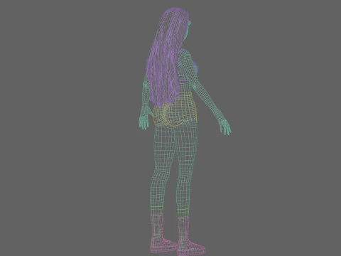 Basic classic woman V33993 3D Model