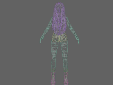 Basic classic woman V33993 3D Model