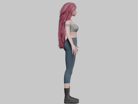 Basic cool woman V39283 3D Модель