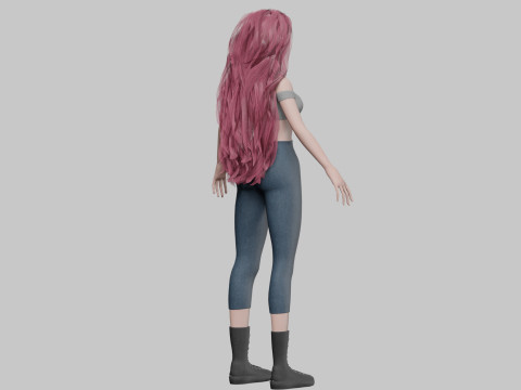 Basic cool woman V39283 3D Модель