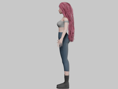 Basic cool woman V39283 3D Модель
