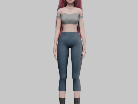 Basic cool woman V39283 3D Модель