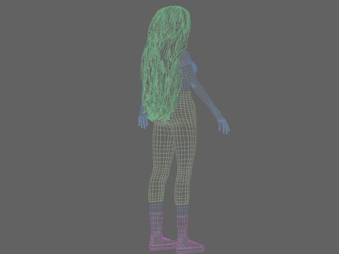Basic cool woman V39283 3D Модель