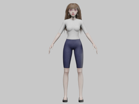 Basic Pretty Woman V32526 Modèle 3D