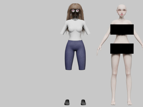 Basic Pretty Woman V32526 Modèle 3D