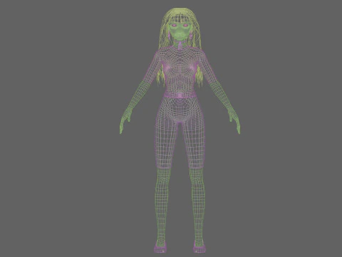 Basic Pretty Woman V32526 3D Model