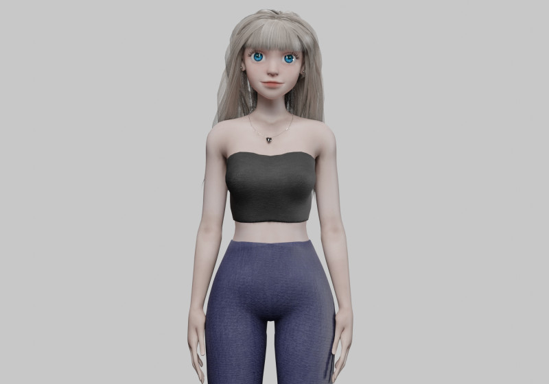 Basic Standard woman V33699 3D 모델 .c4d .max .obj .3ds .fbx .stl .blend 