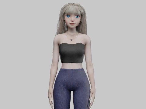 Podstawowy standardowy damski V33699 Model 3D