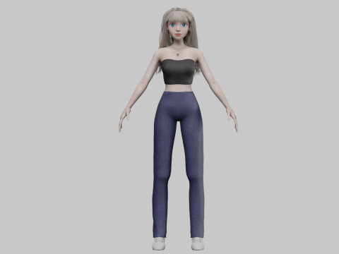 Basic Standard woman V33699 3D 모델