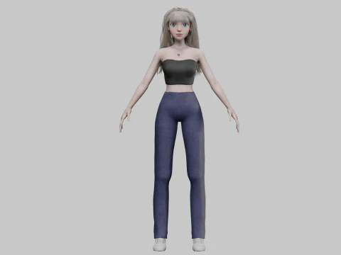 Basic Standard woman V33699 3D Model
