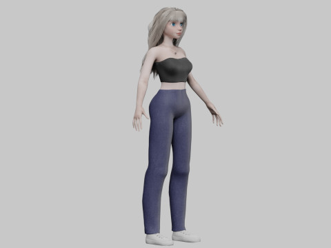 Basic Standard woman V33699 3D 모델