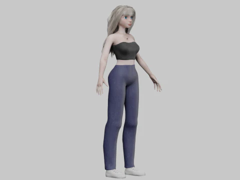 Basic Standard woman V33699 3D Model