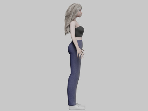 Basic Standard woman V33699 3D 모델