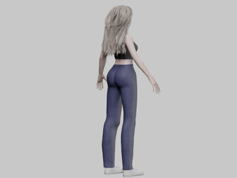 Basic Standard woman V33699 3D 모델