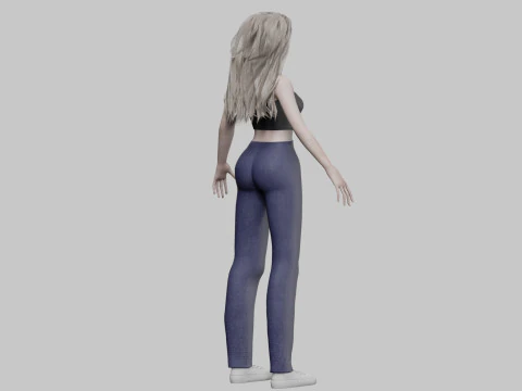 Basic Standard woman V33699 3D Model