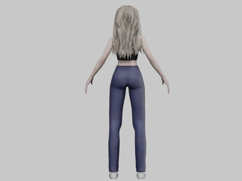 Basic Standard woman V33699 3D Model