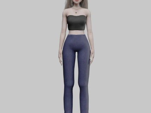 Basic Standard woman V33699 3D Model