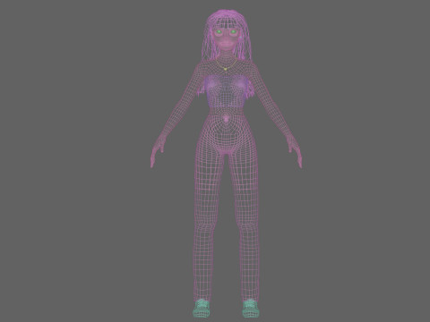 Basic Standard woman V33699 3D 모델