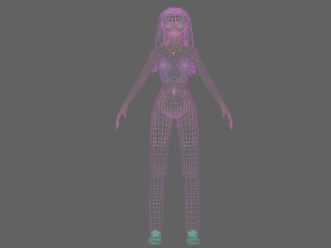 Basic Standard woman V33699 3D Model