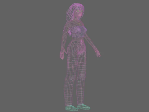 Basic Standard woman V33699 3D Model