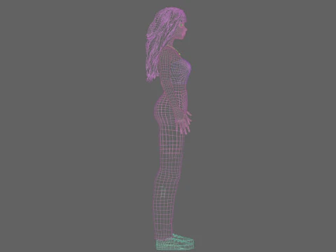 Basic Standard woman V33699 3D Model