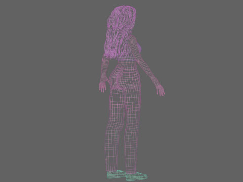 Basic Standard woman V33699 3D 모델