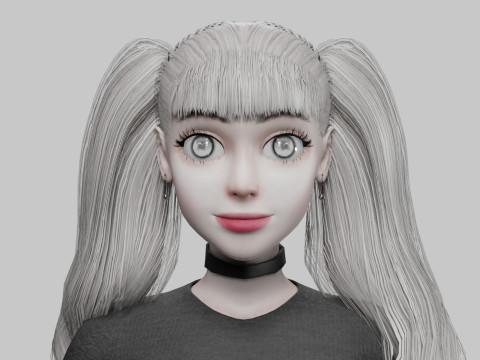 Basic sweet Woman V35535 3D Model