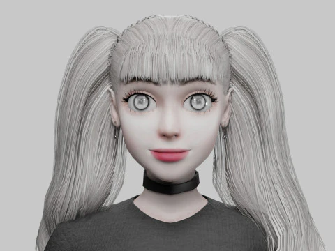 Basic sweet Woman V35535 3D Model