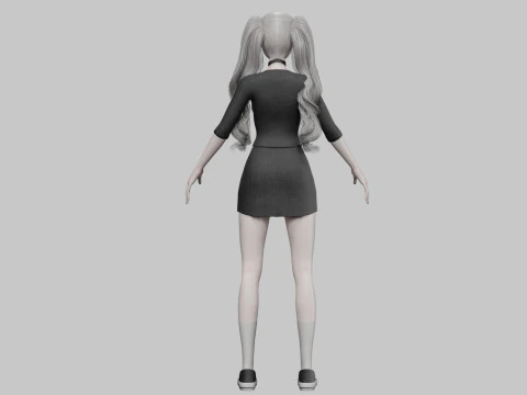 Basic sweet Woman V35535 3D Model
