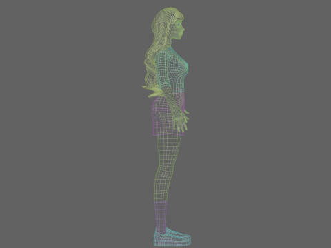 Basic sweet Woman V35535 3D Model