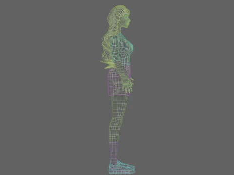 Basic sweet Woman V35535 3D Model