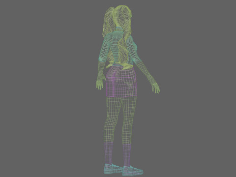 Basic sweet Woman V35535 3D Model
