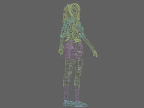 Basic sweet Woman V35535 3D Model