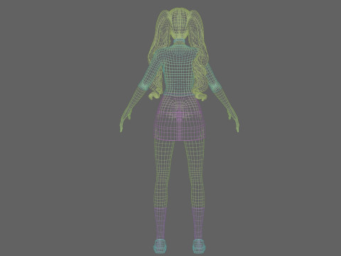 Basic sweet Woman V35535 3D Model