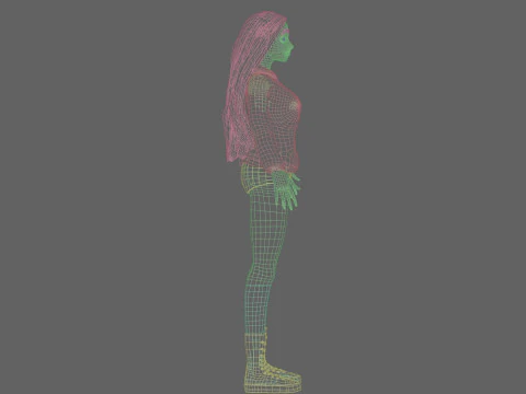 Beautiful Basic Woman V37009 3D Model