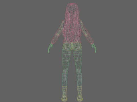 Beautiful Basic Woman V37009 3D Model