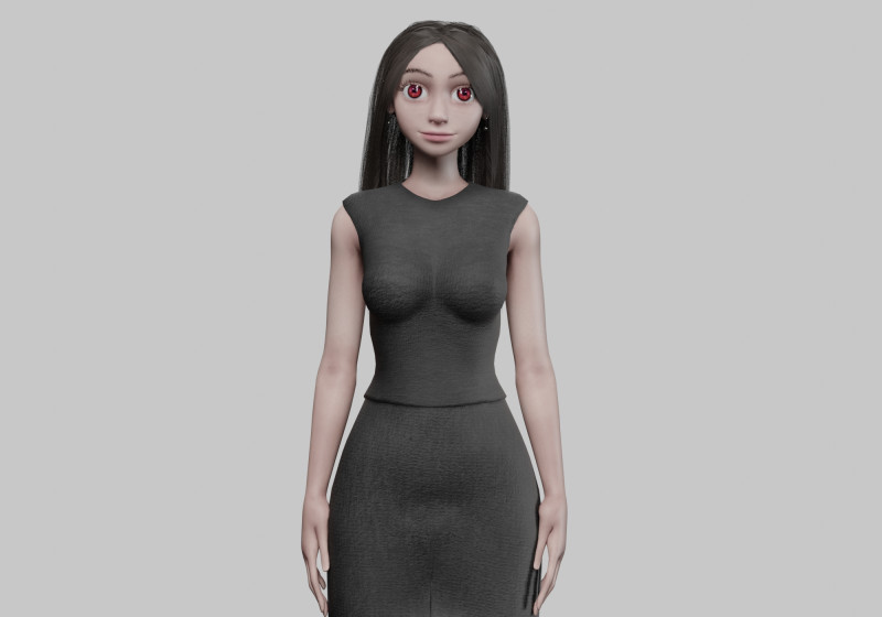 Beautiful cute Woman V32776 3Dモデル .c4d .max .obj .3ds .fbx .stl .blend 
